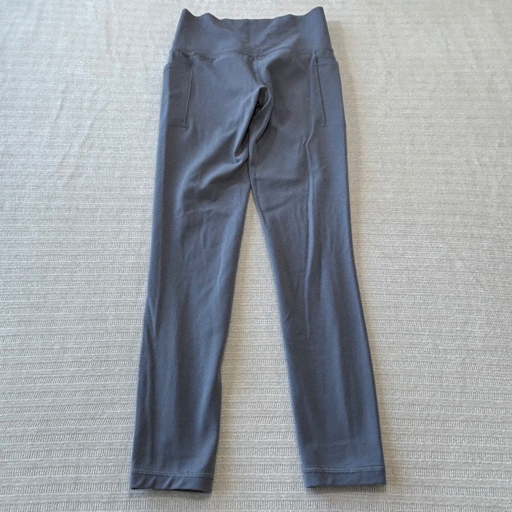 Athleta Salutation Stash 7/8 Tight Leggings Blue Gray XXS 531321-30